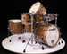 Sonor SQ2 10pc Maple Kit with Gong Drum - Chocolate Burl High Gloss