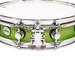 DW Collector's SSC Maple 3.14x14 Pi Snare - Lime Green w/ Chrome HW