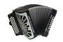 Hohner Comprade COGB-N GCF(Sol) Accordion - Black w/Silver