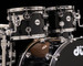 DW Collector's 6pc Maple SSC Kit - Gloss Black w/Chrome HW