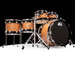 DW Collector's 5pc Maple  - Black Rally Stripe Heartwood Quilted Maple