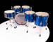 Sonor SQ2 6pc Vintage Maple Shell Pack - Sapphire Sparkle