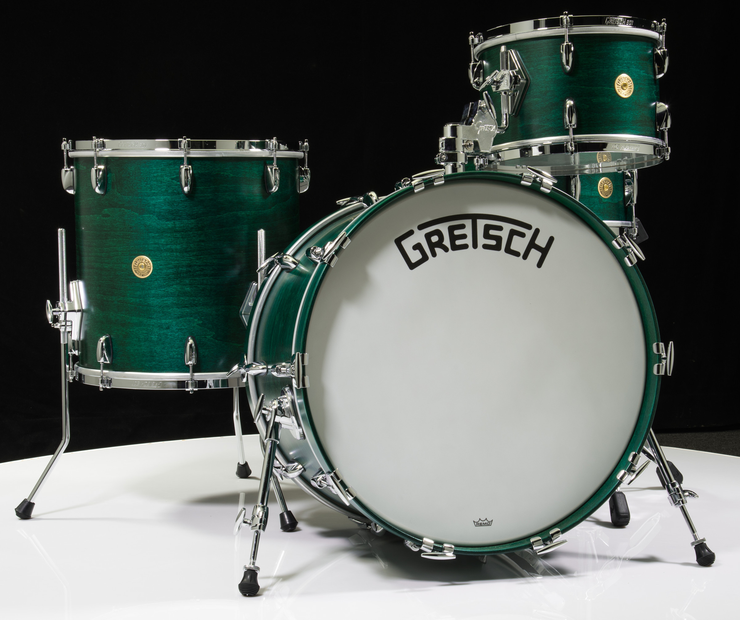 Gretsch Broadkaster 4pc Shell Pack- Satin Caribbean Blue (12/16