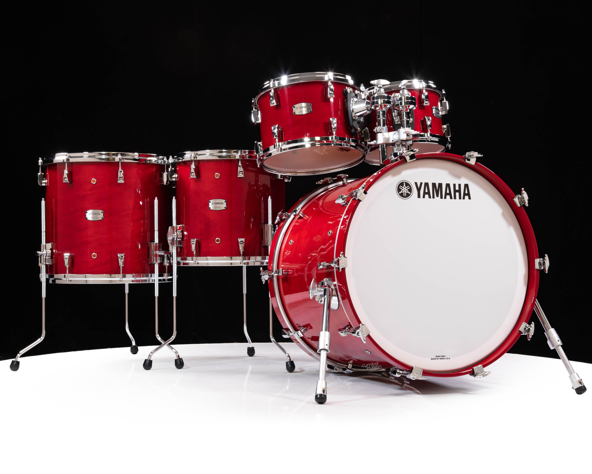 Yamaha Absolute Hybrid Maple 5pc Red Autumn 10/12/14/16/22