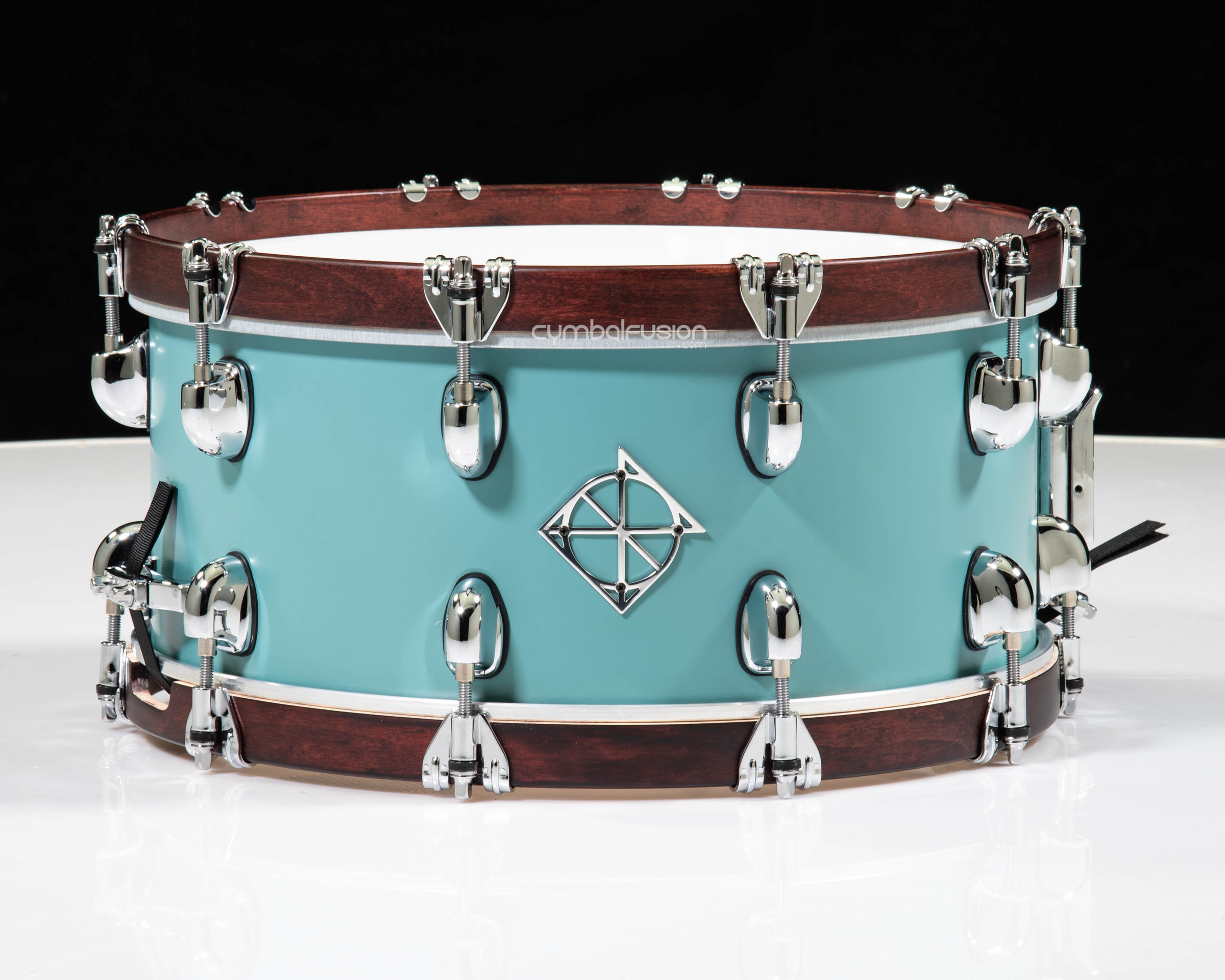 Dixon Cornerstone 6.5x14 Maple Snare - Queztal Blue