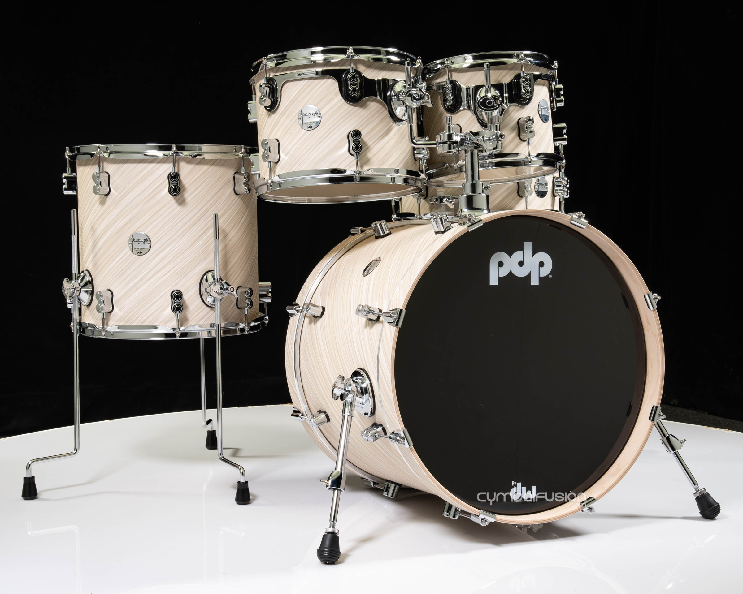 PDP Concept Maple Fusion 5pc 10/12/14/20/14SD Twisted Ivory