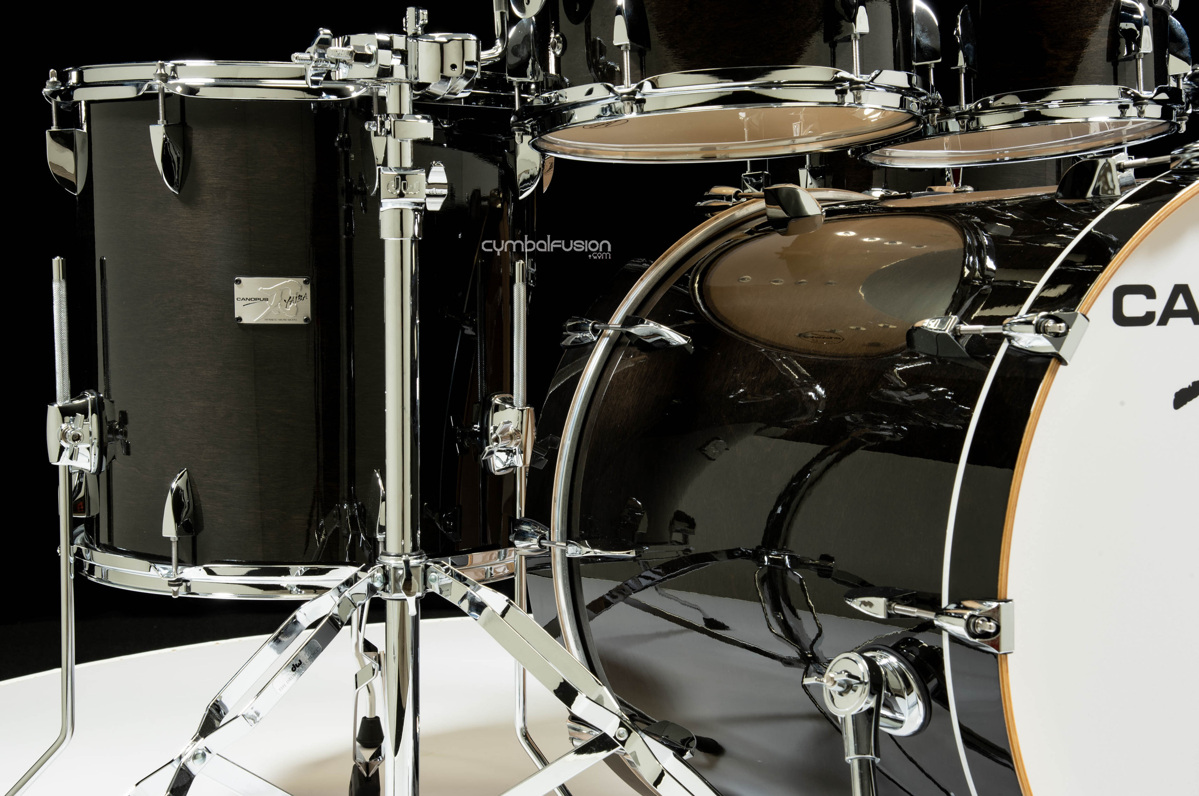 Canopus Yaiba II Birch 5pc Groove Kit - Black Lacquer