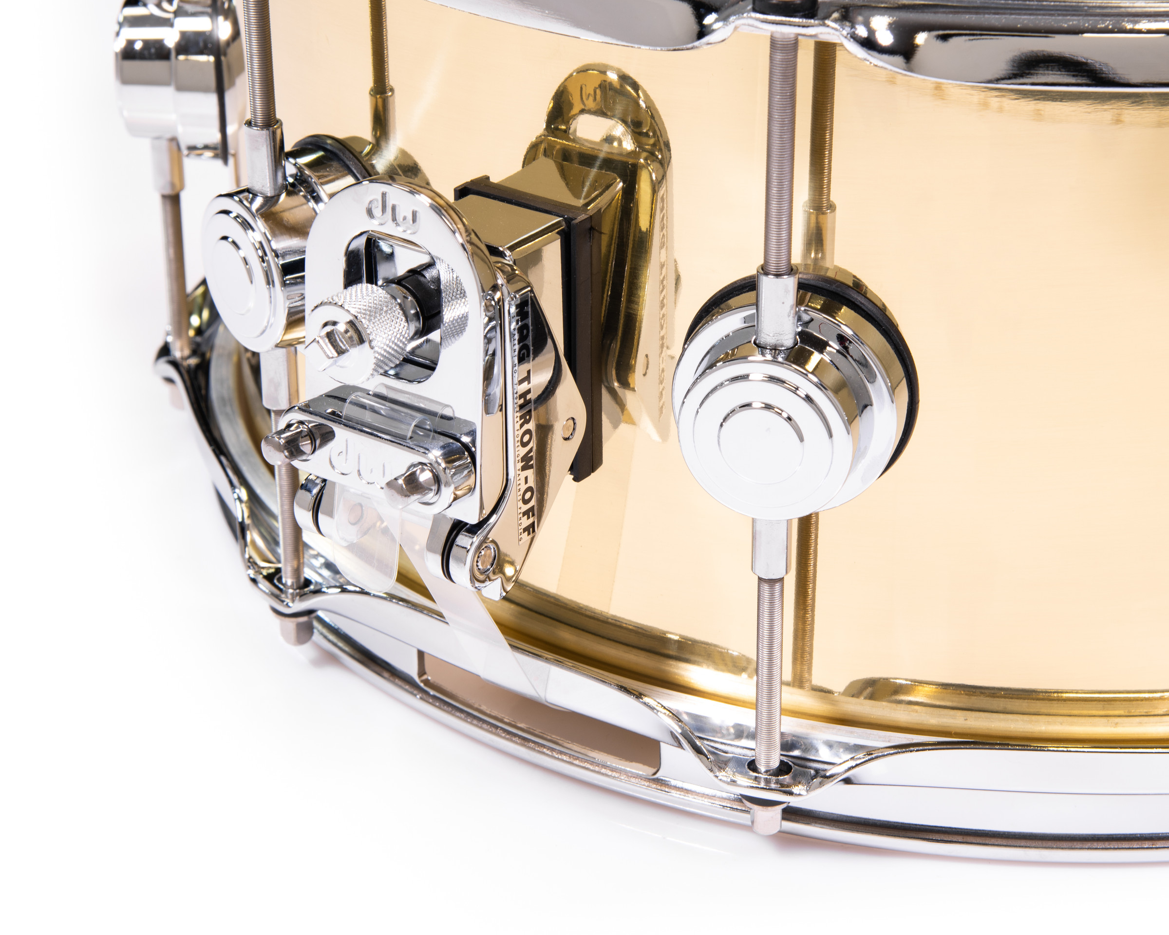 DW 6.5x14 Collector's Polished Bell Brass Snare Drum - DRVN6514SPC