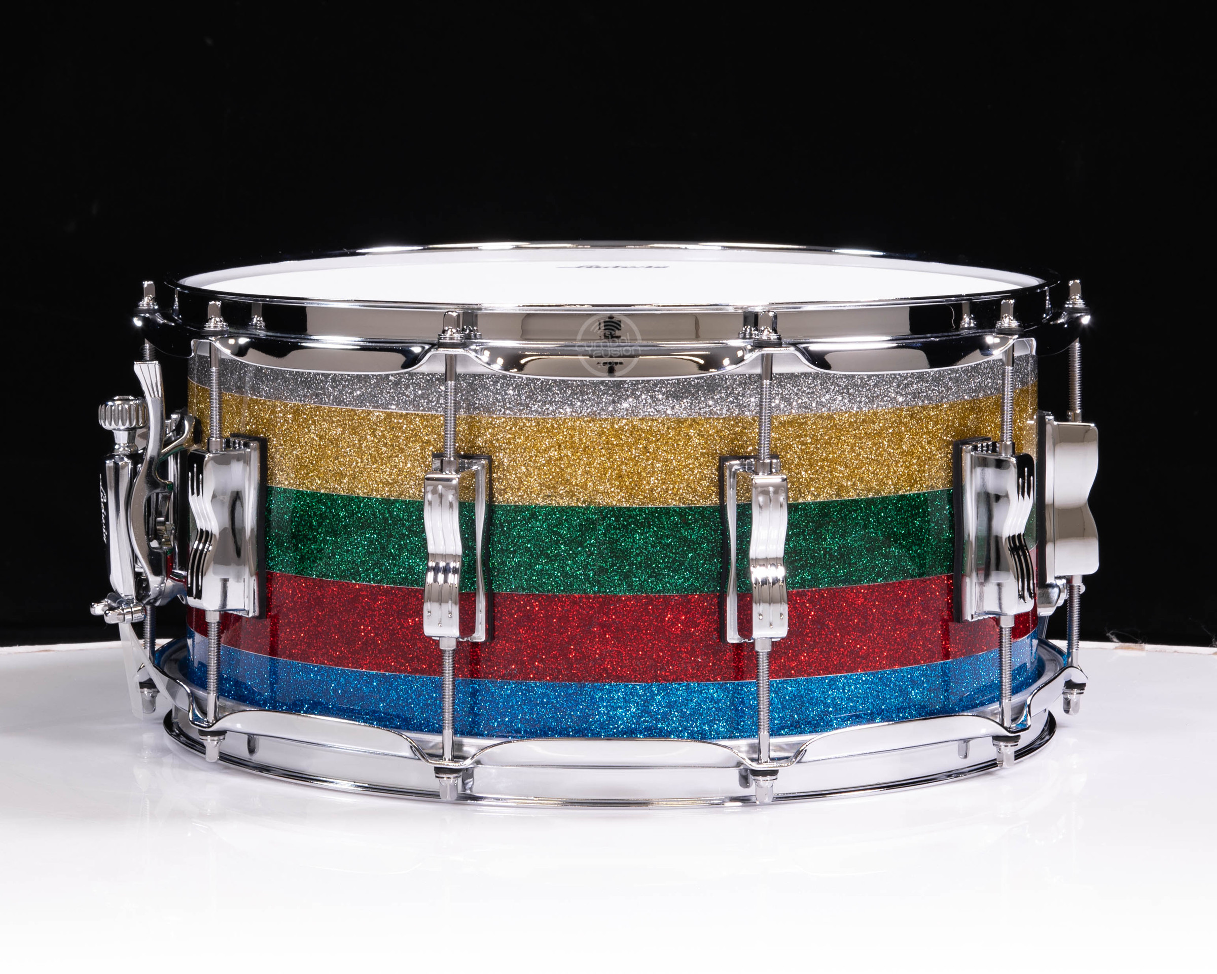 Ludwig Vistalite Snare Drum - 6.5 x 14 - Salesman Sparkle