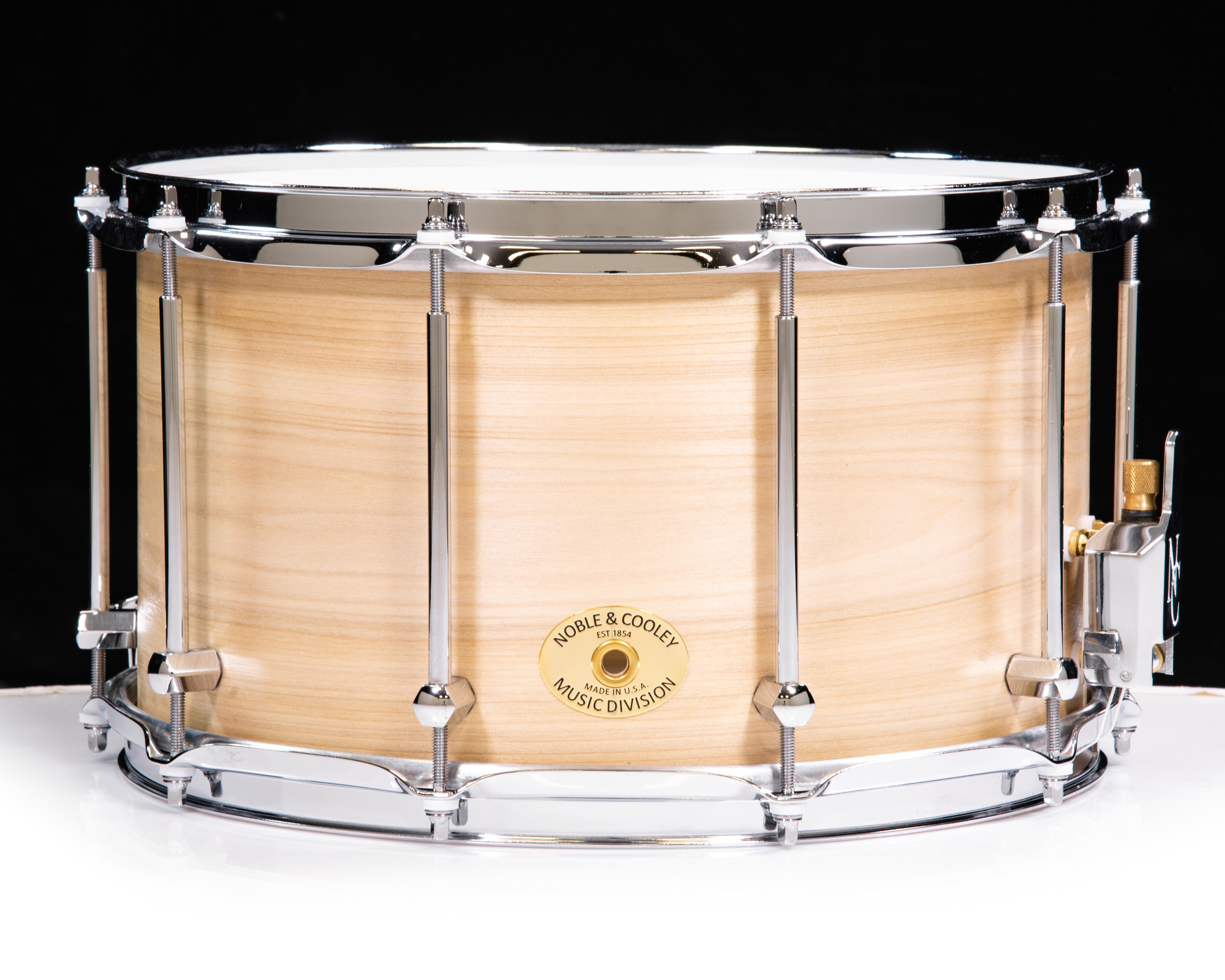 Noble & Cooley Solid Shell Classic Series Tulip 8 x 14 Snare - Natural Oil