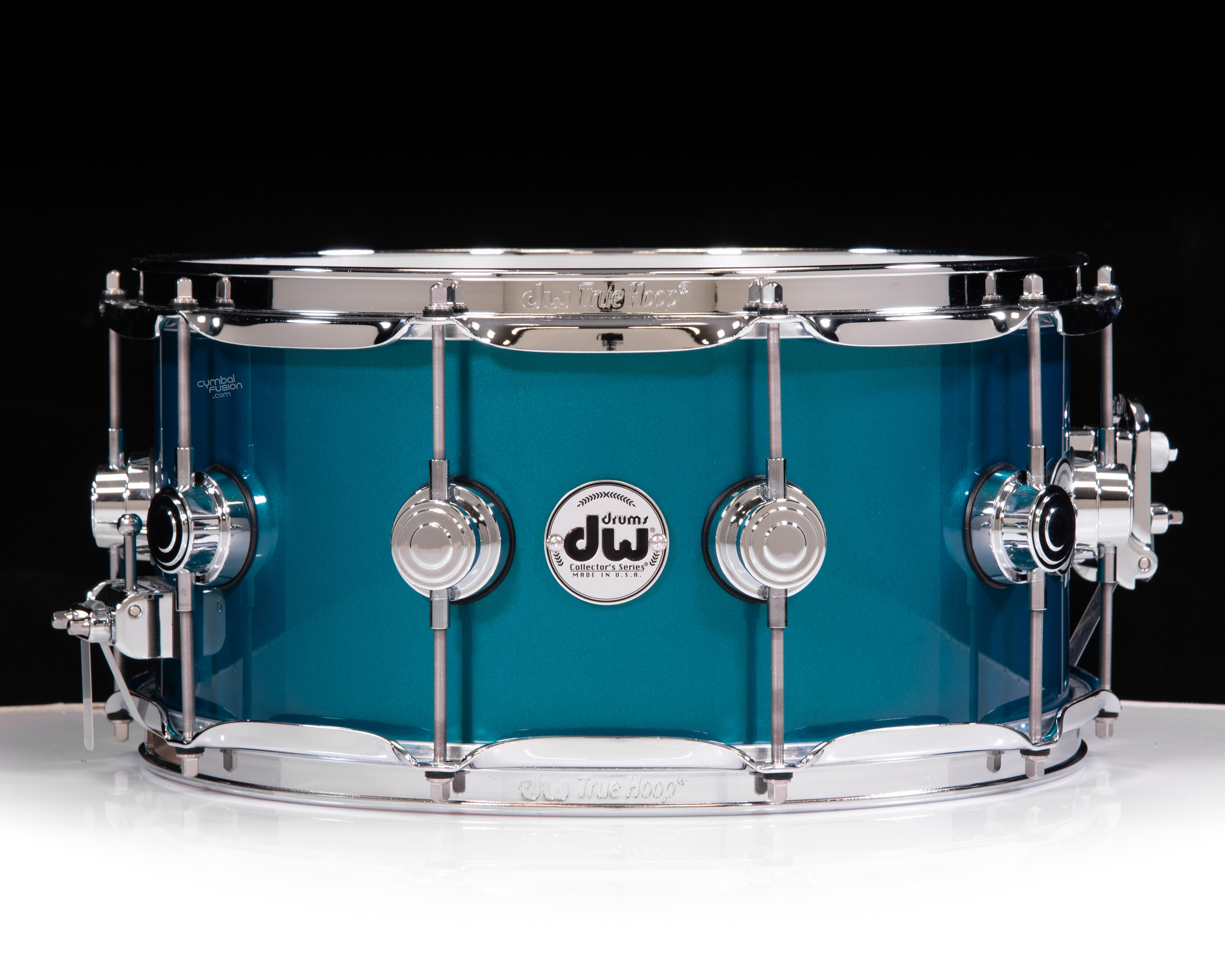 The Maple 6.5x14 Snare Drum Aqua Satin-