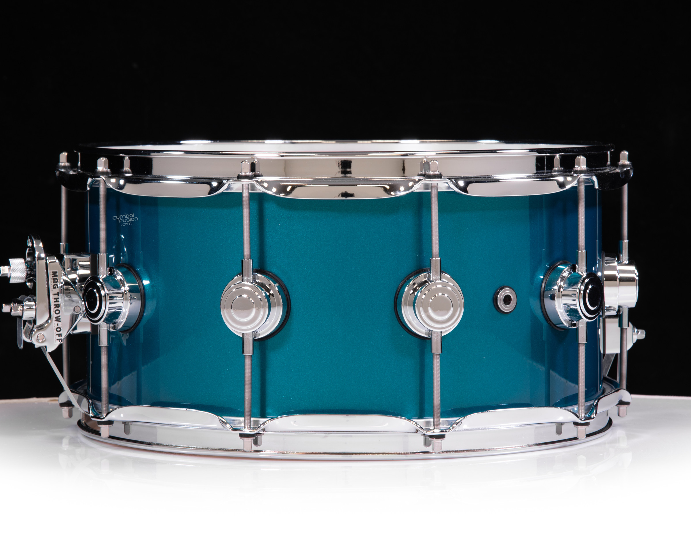 DW Collector's 6.5x14 SSC Maple Snare - Solid Turquoise-Green Metallic