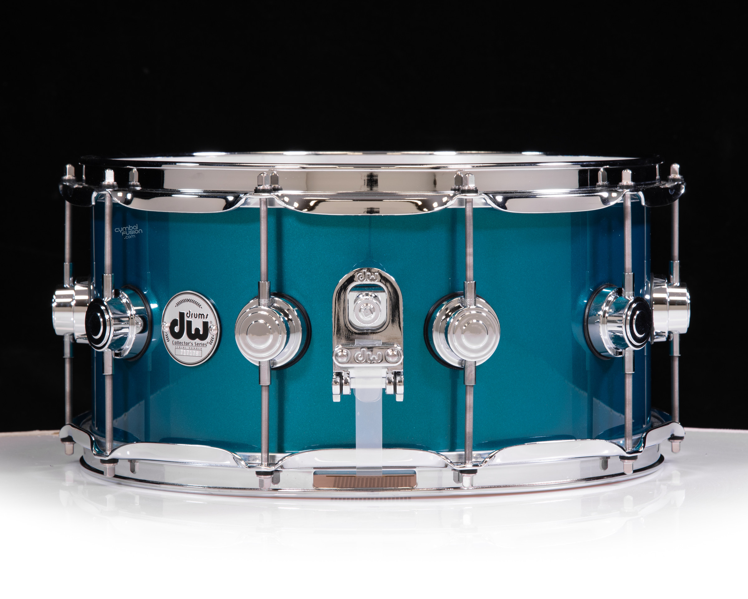 DW Collector's 6.5x14 SSC Maple Snare - Solid Turquoise-Green