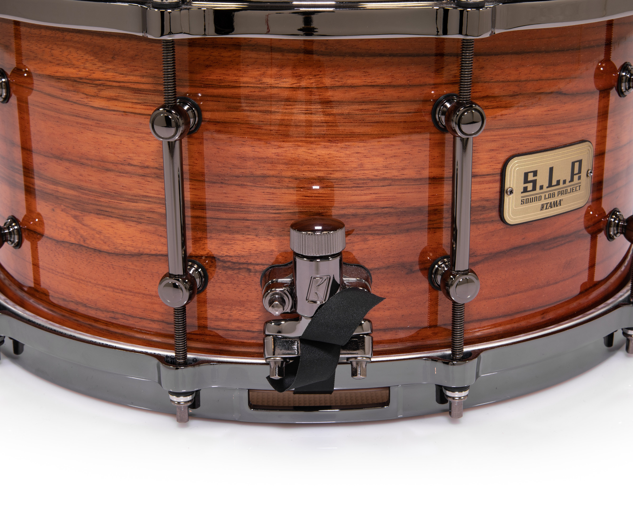 Tama SLP G-Maple 14x7 Snare Drum - Gloss Tangerine Zebrawood