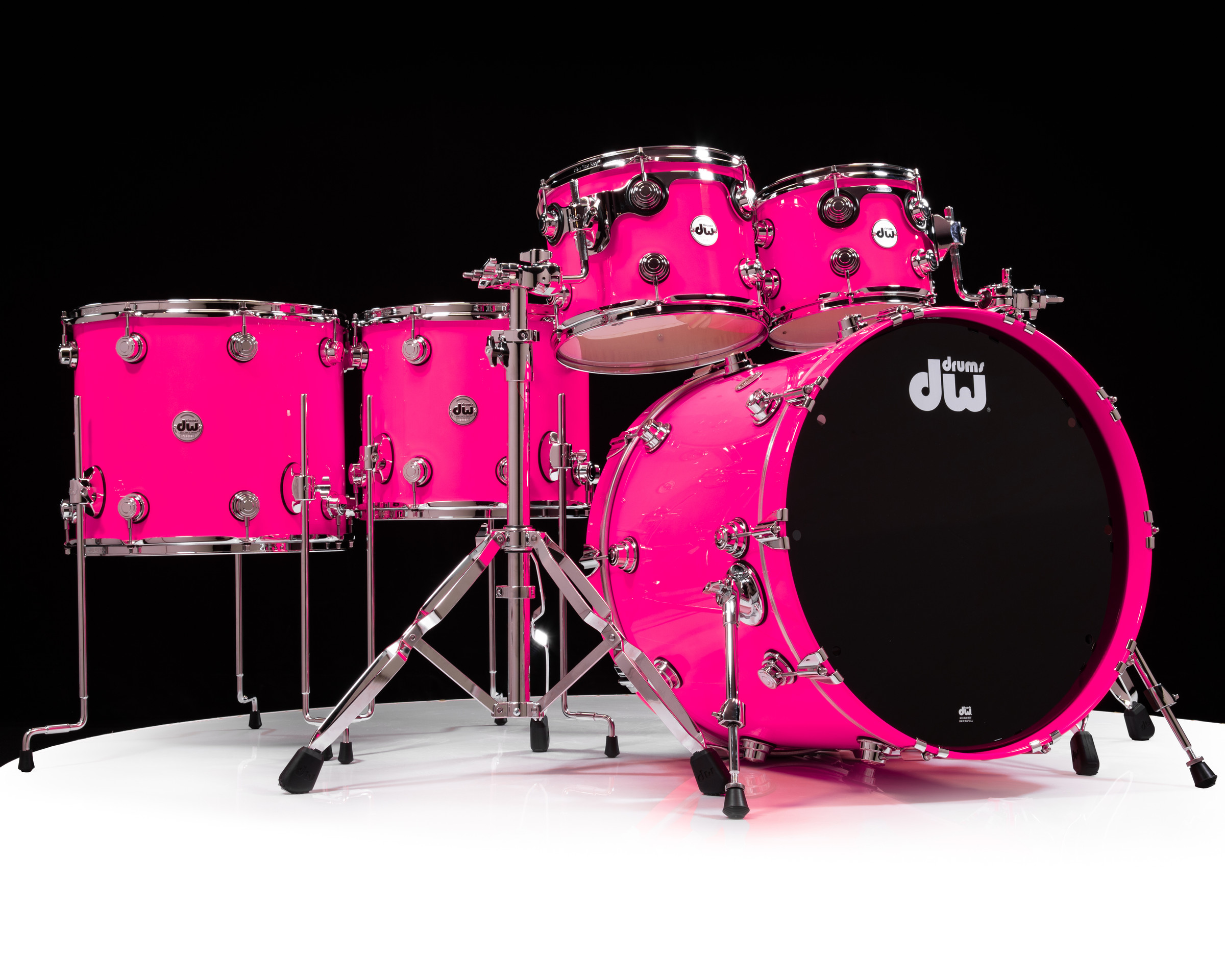 5 kpl Maple - Neon Pink Lacquer5 kpl Maple - Neon Pink Lacquer  