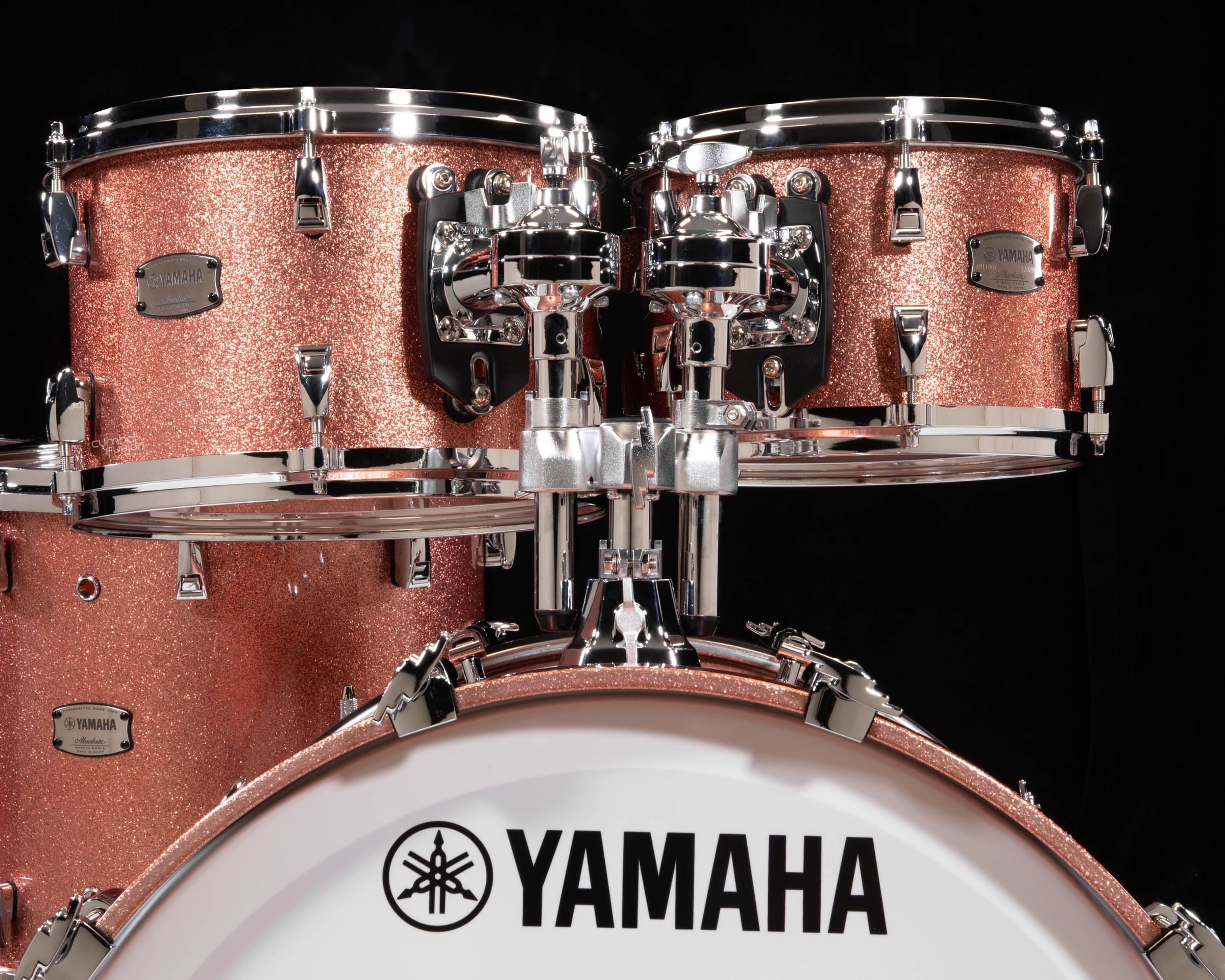 Yamaha Absolute Hybrid Maple Pink Champagne Sparkle 10 12 14 16 22 yamaha-absolute-hybrid-maple-pink-champagne-sparkle-10-12-14-16-22