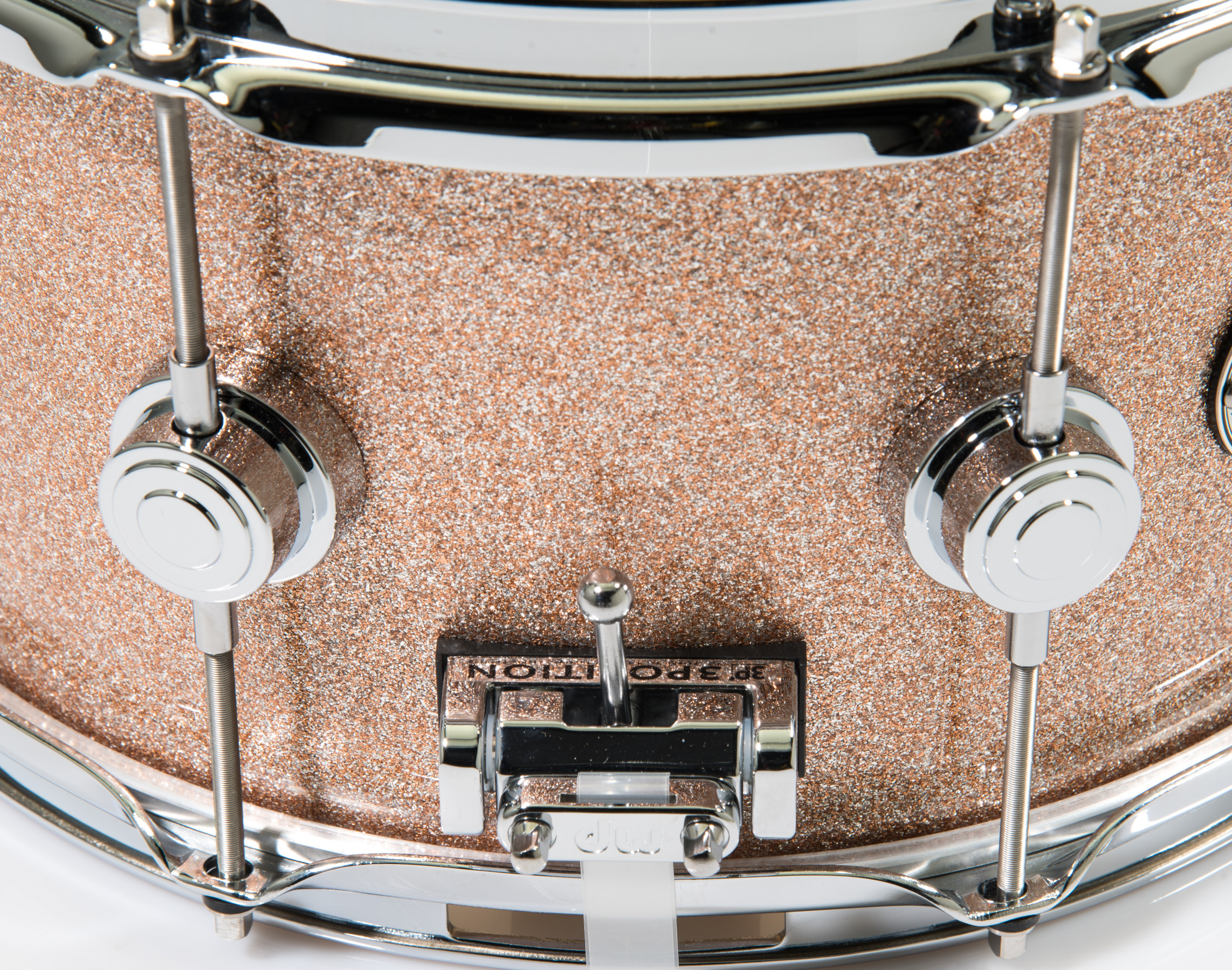 DW Collector's Snare 7x13 - Champagne Sparkle - Chrome Hardware