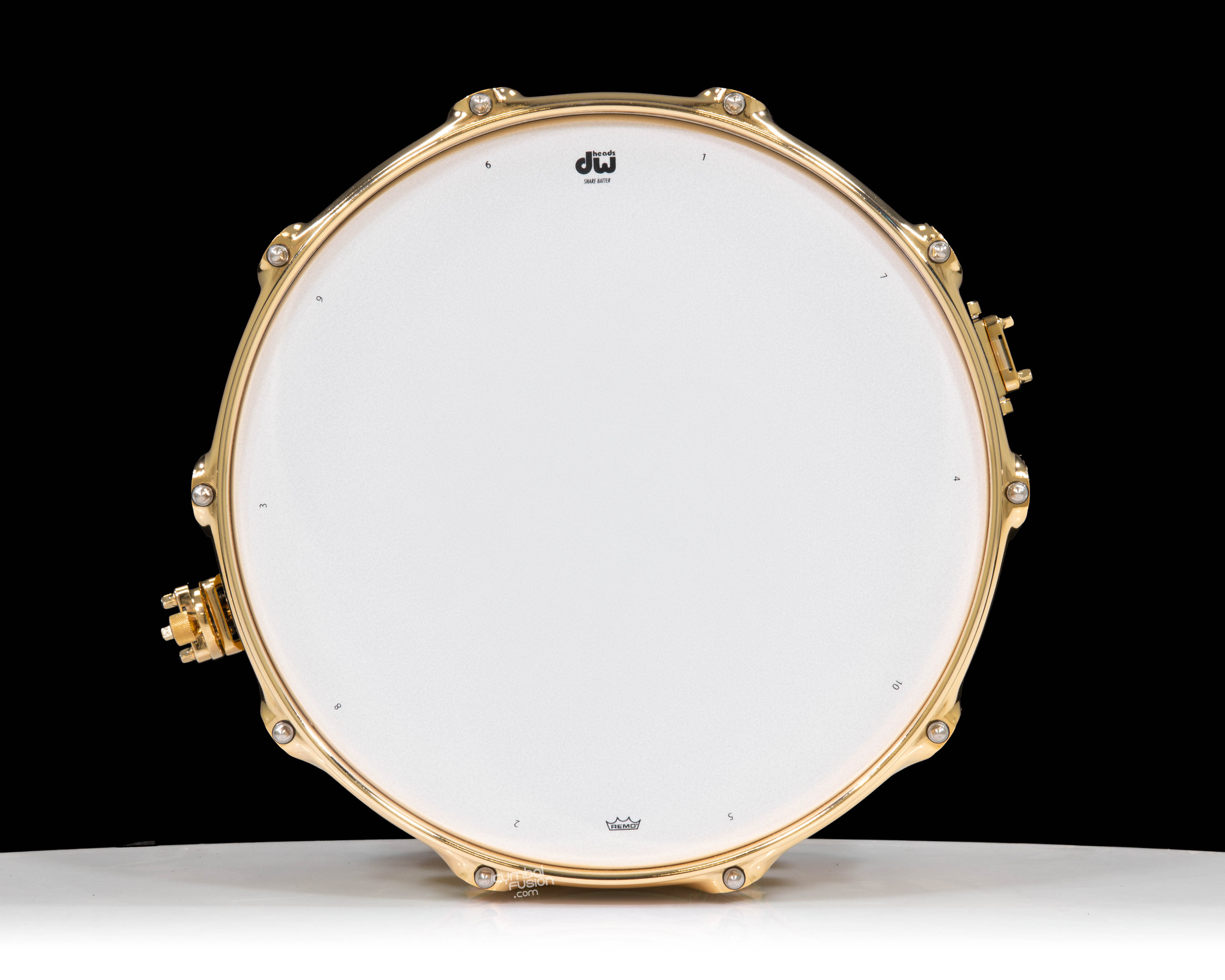 DW Collector's 7x14 SSC Maple - Aztec Gold over White Pearl w/Gold