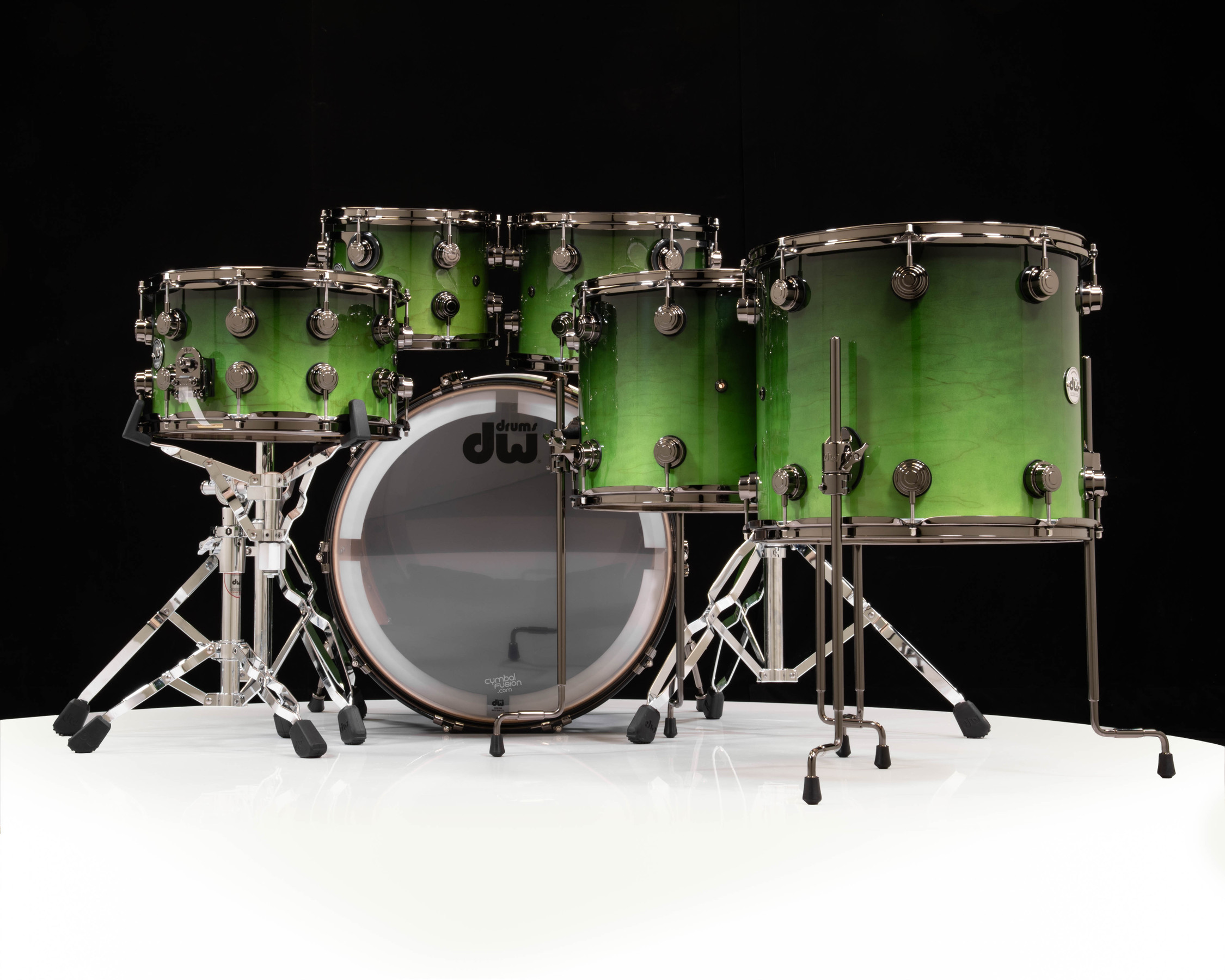 DW Collector's 6pc Kit - Lime Green to Candy Black Fade