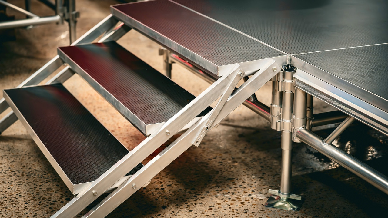 Professional Drum Riser / Stage 8 ft. x 8 ft. with Stairs ...