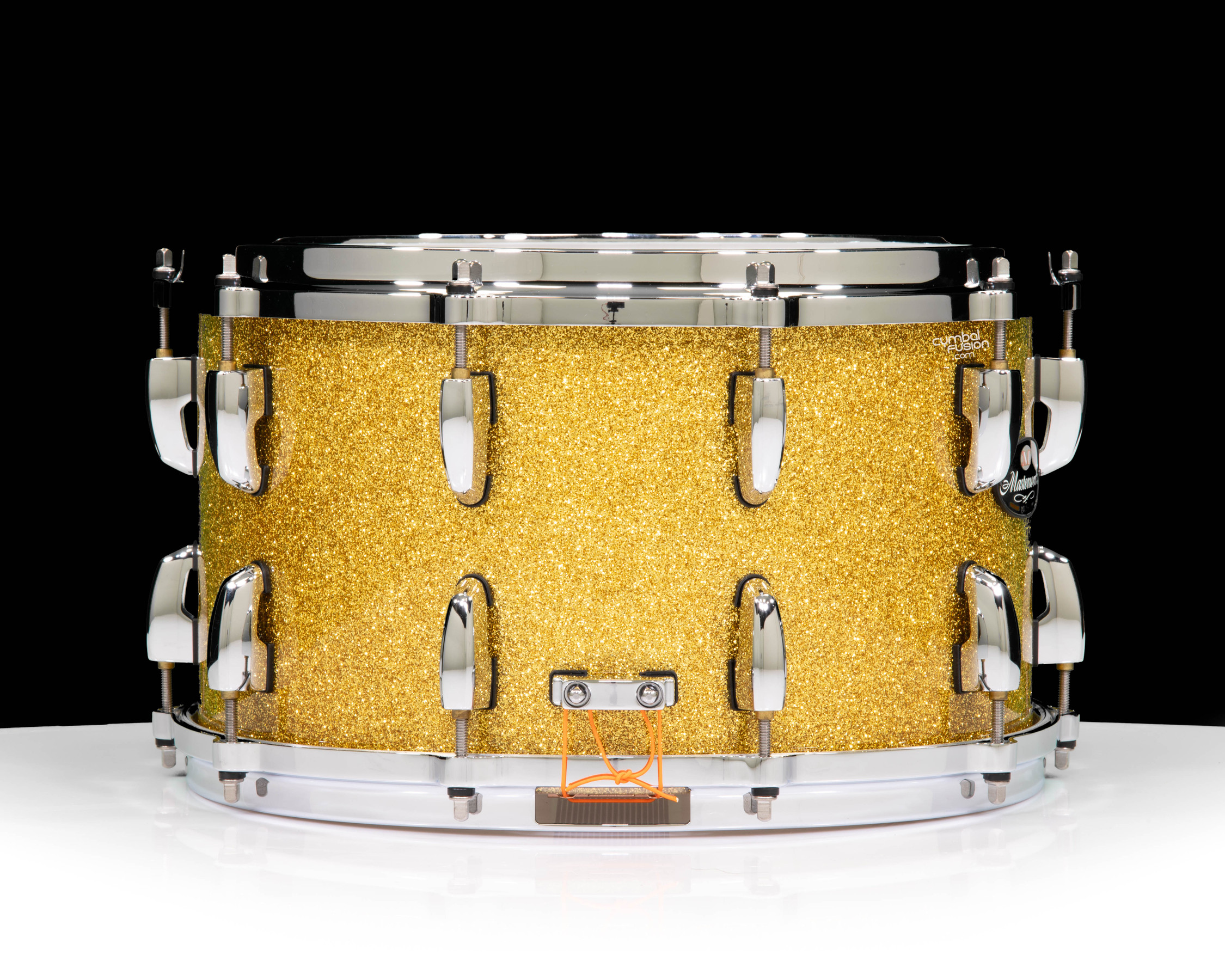 Pearl Masterworks 14x8 Studio Shell Snare Drum - Gold Sparkle
