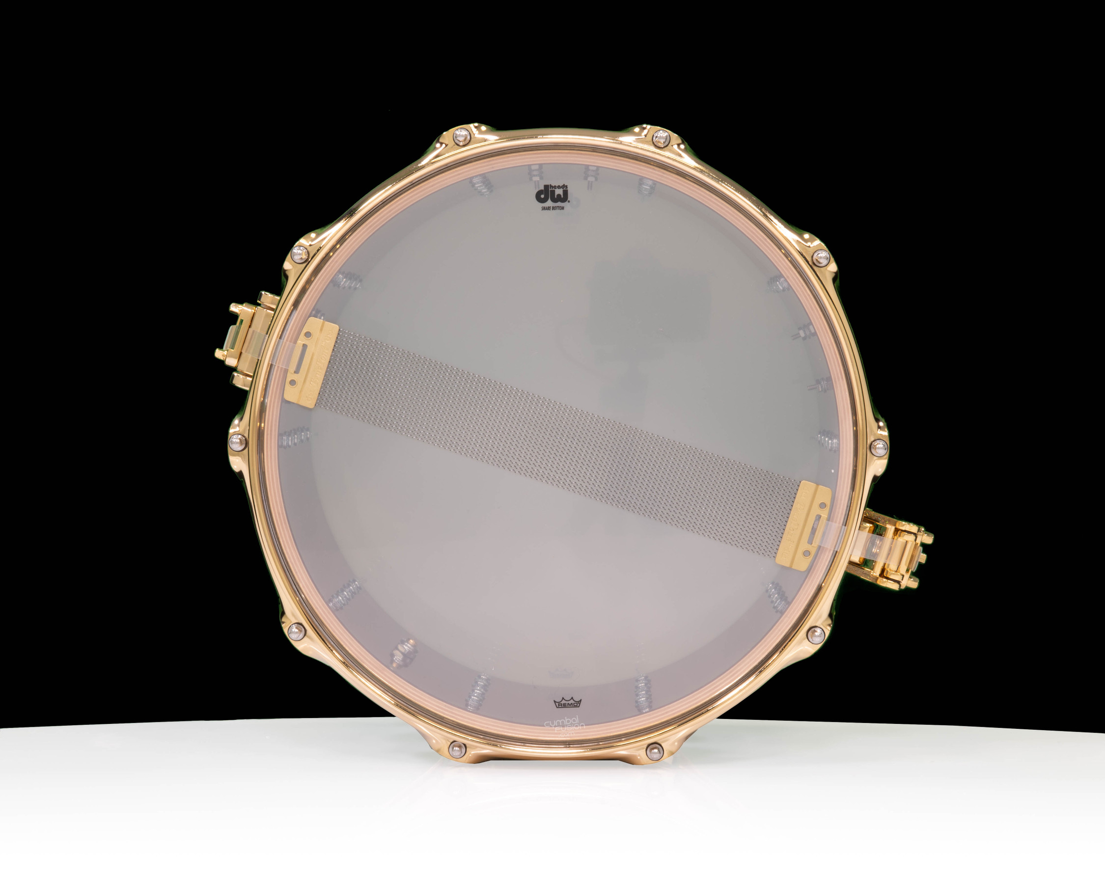 DW Collector's 7x14 Maple Mahogany Diamond Nebula Snare - Gold