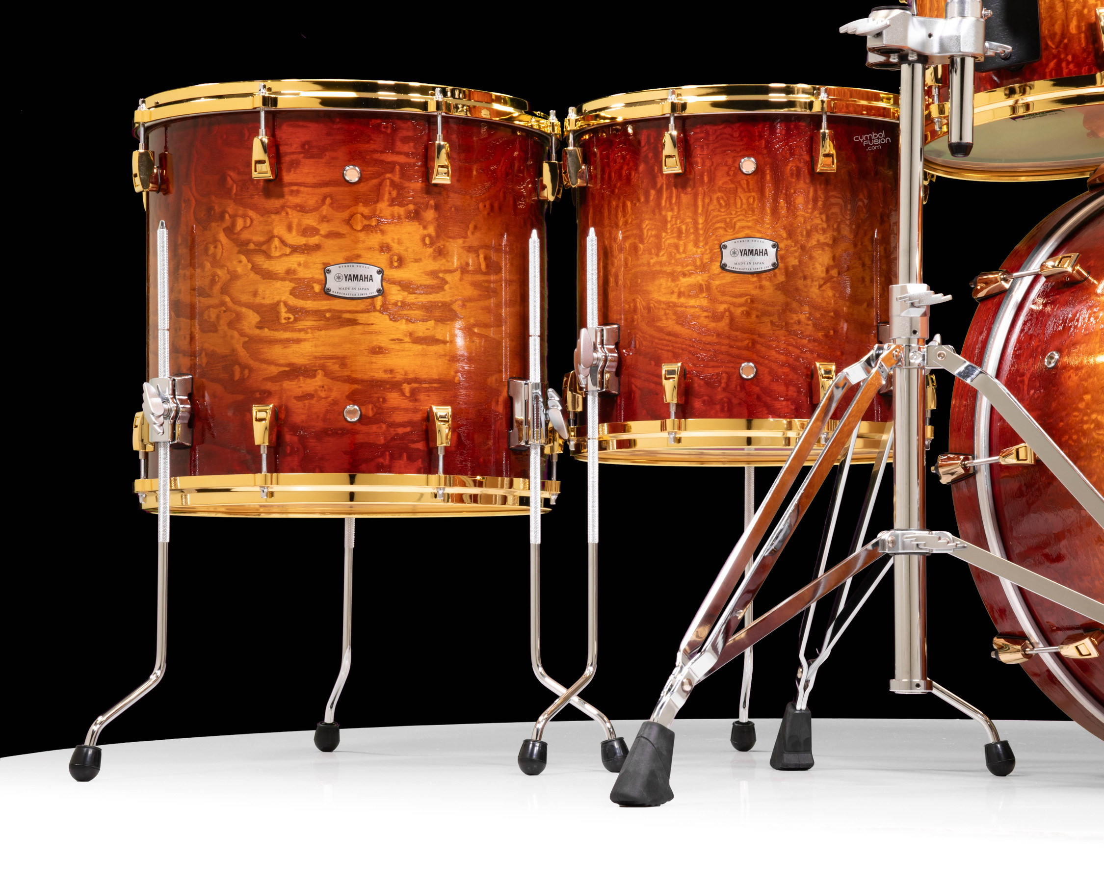 Yamaha PHX 6pc Shell Pack Textured Amber Sunburst with Gold