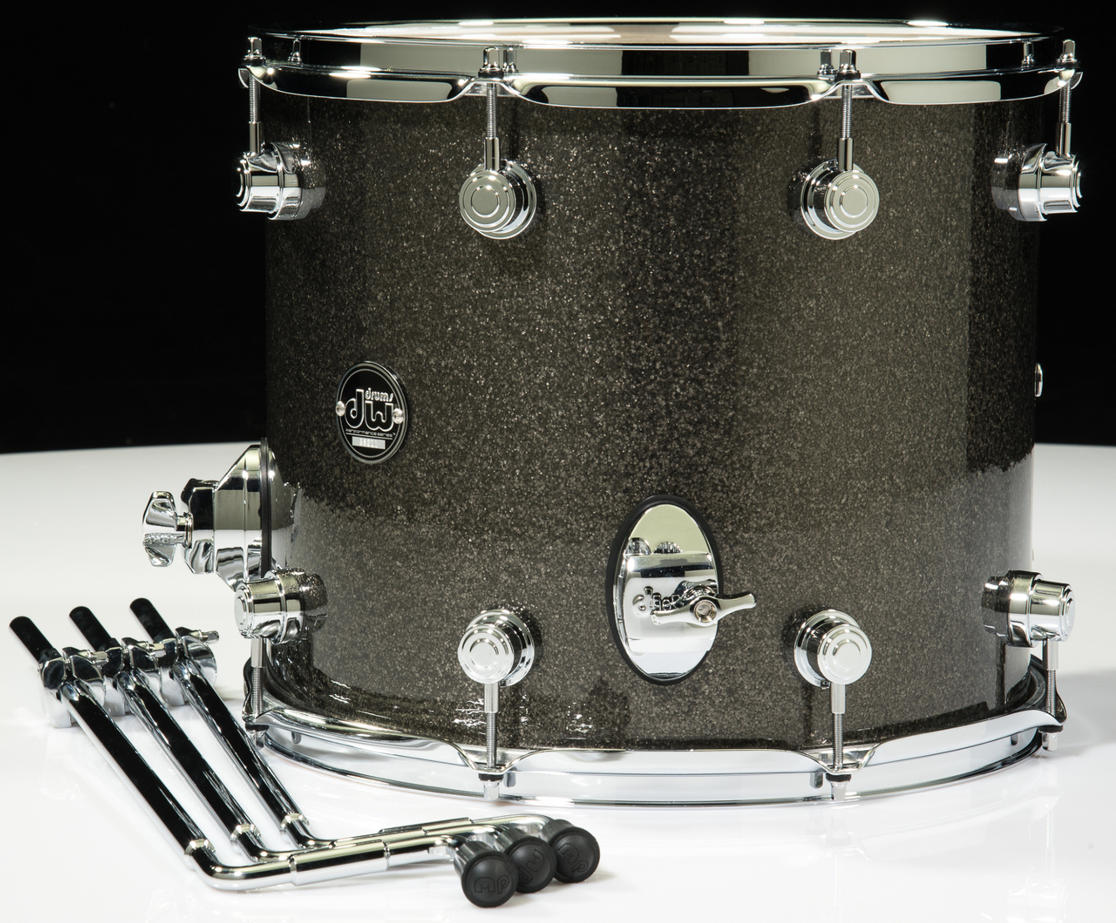 トーマ スポール  ThomasPaul  トレイ DW Performance Series 12x14 Floor Tom - Pewter sparkle