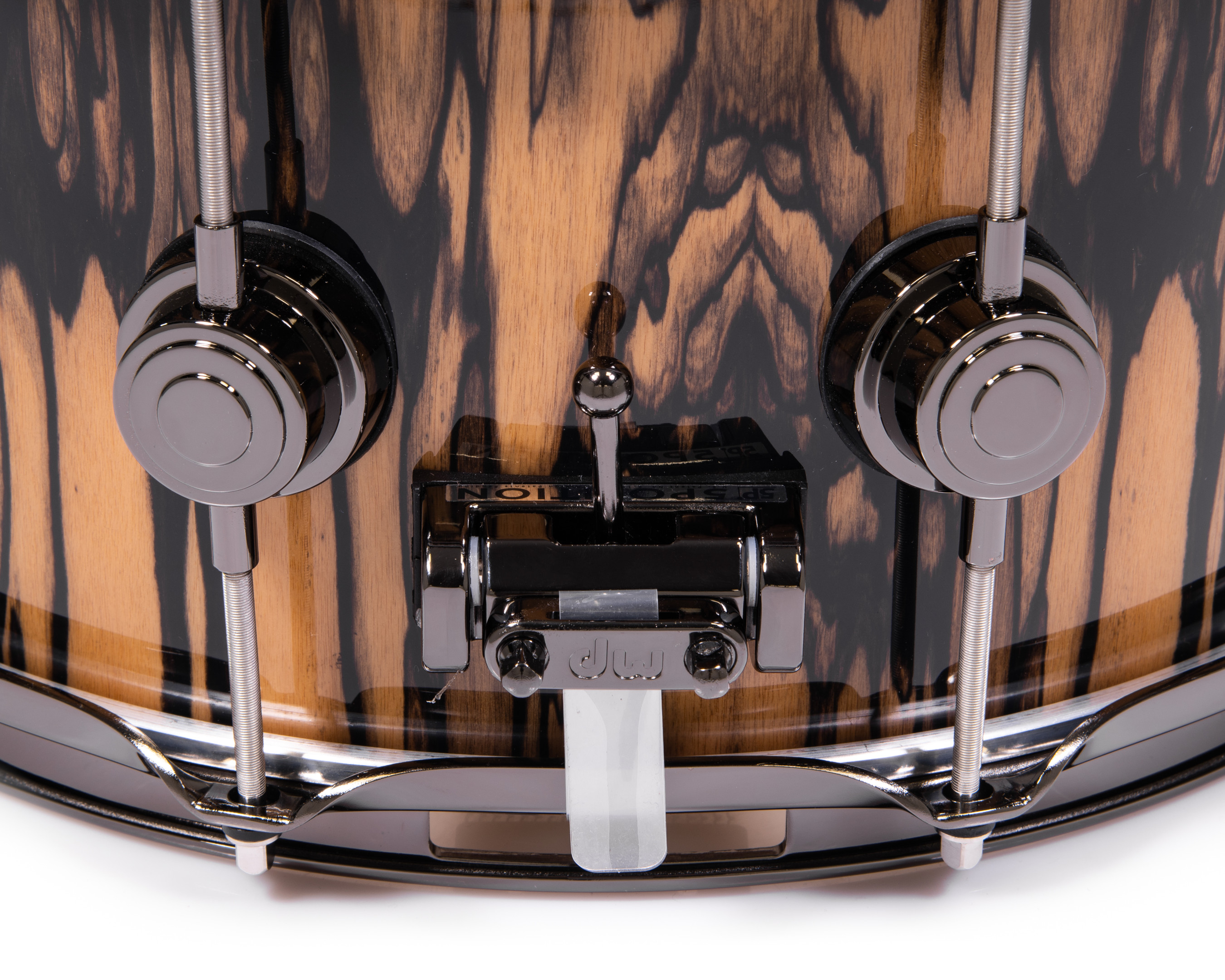 DW Collector's Series Royal Ebony 6.5x14 Snare Drum Natural High