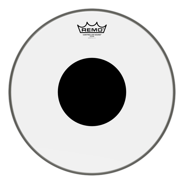 Remo Controlled Sound Clear Black Dot 22