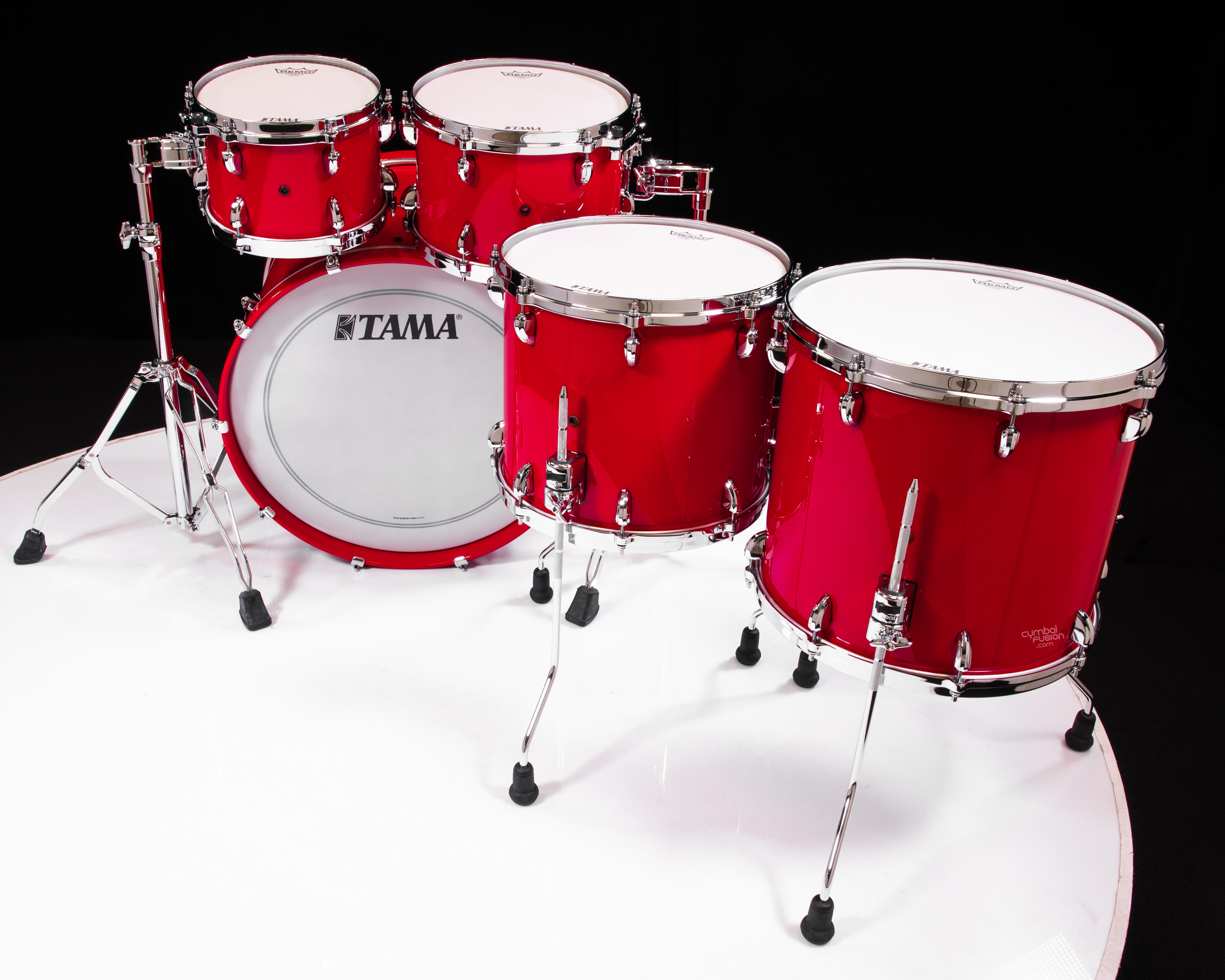Tama Star Walnut 5pc Solid Candy Red Shell Pack 10/12/14/16/22