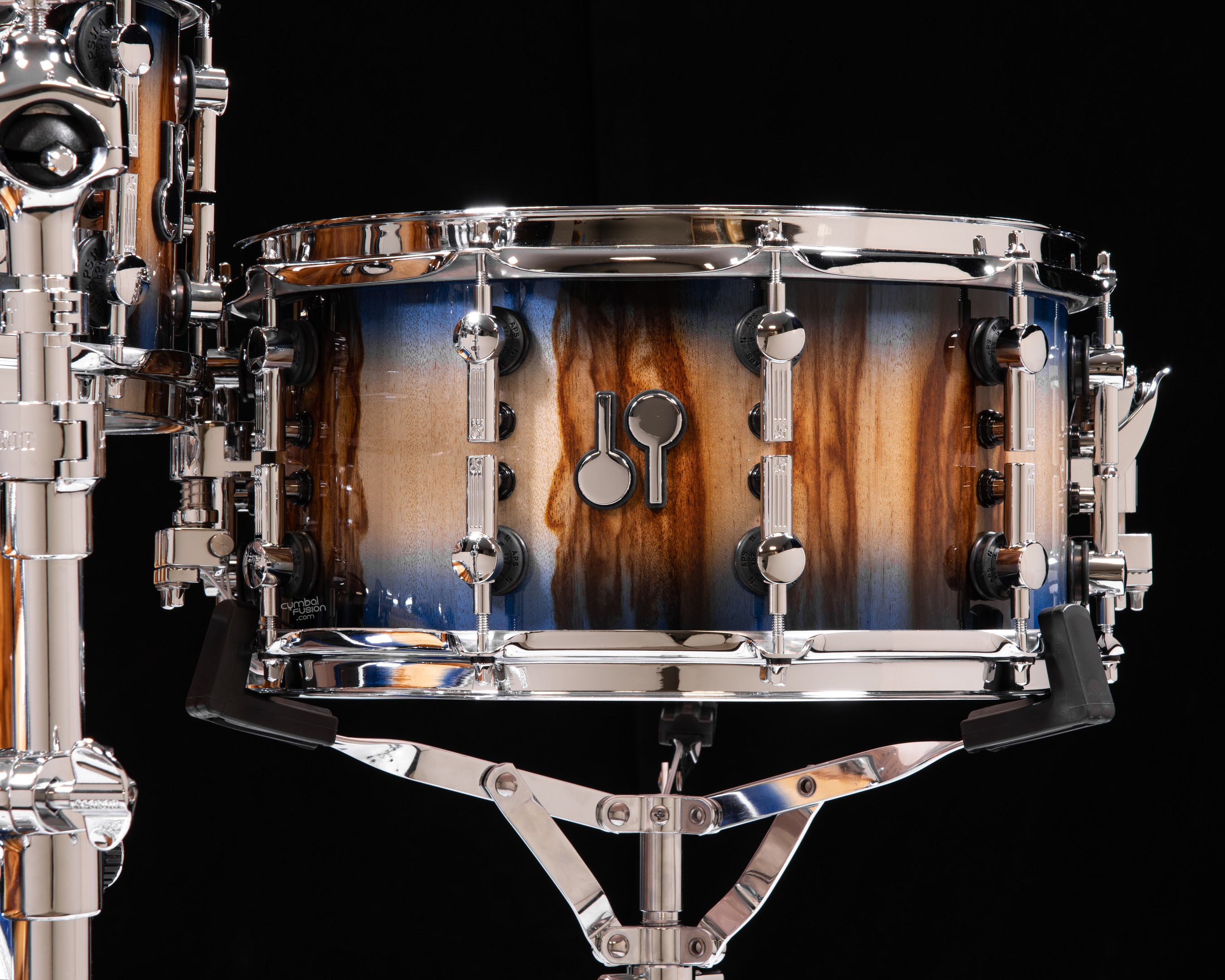 Sonor SQ2 6pc Beech Kit - Blue Burst over African Marble