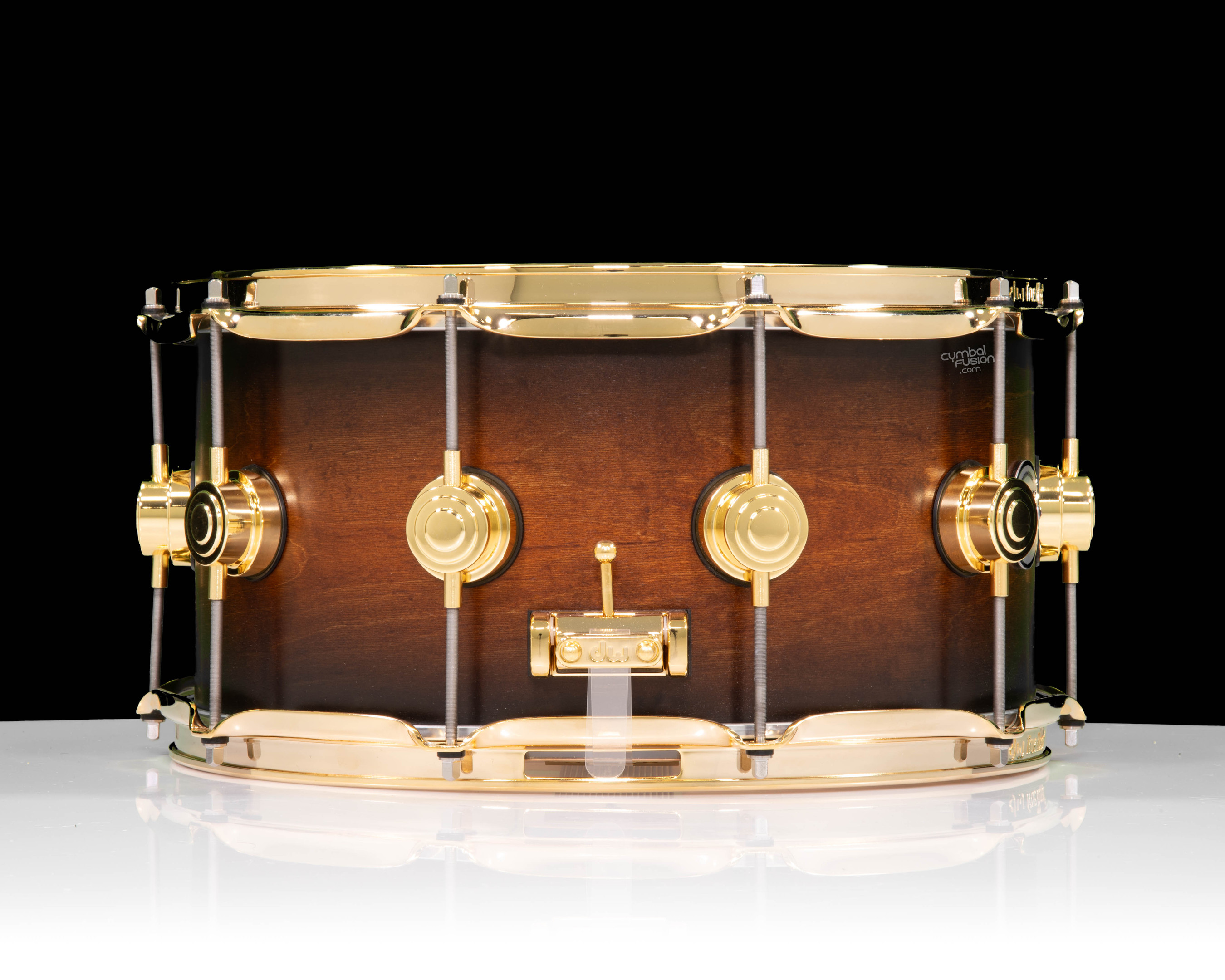 ファンデーション DW Collector's 7x14 SSC Maple Snare - Honey to Ebony Burst w/Gold