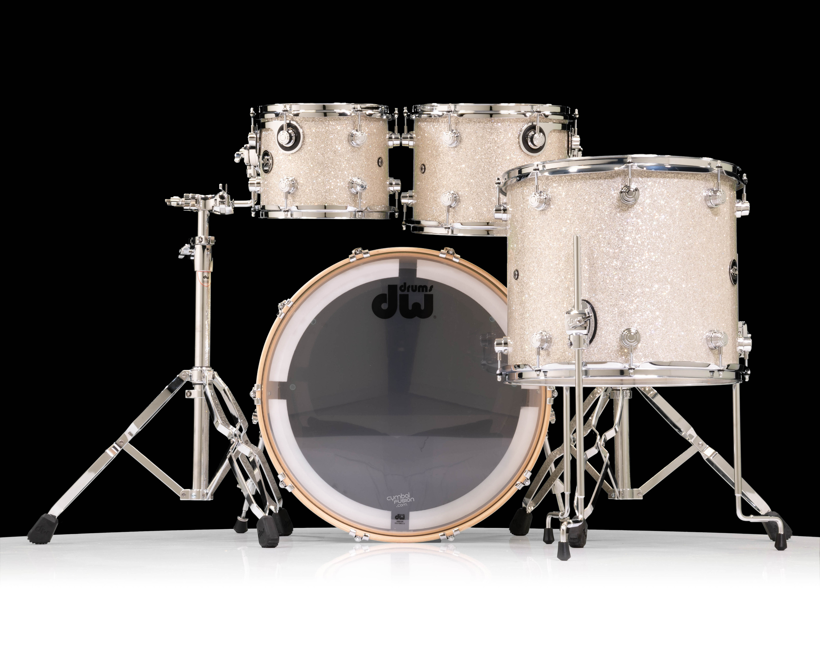 DW Performance Series 4-Piece Drum Set – Broken Glass
