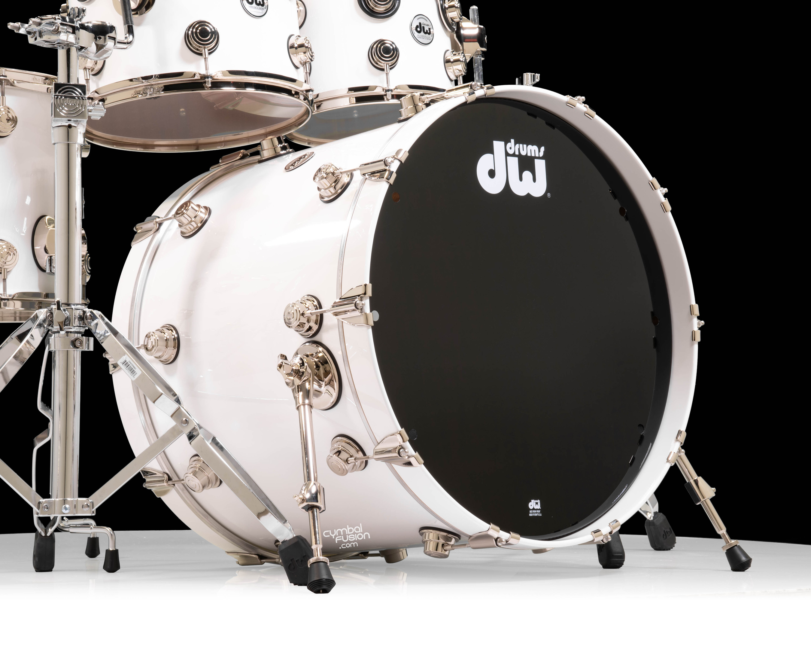 DW Collector's 5pc Maple Mahogany Kit - Piano White Lacquer Custom
