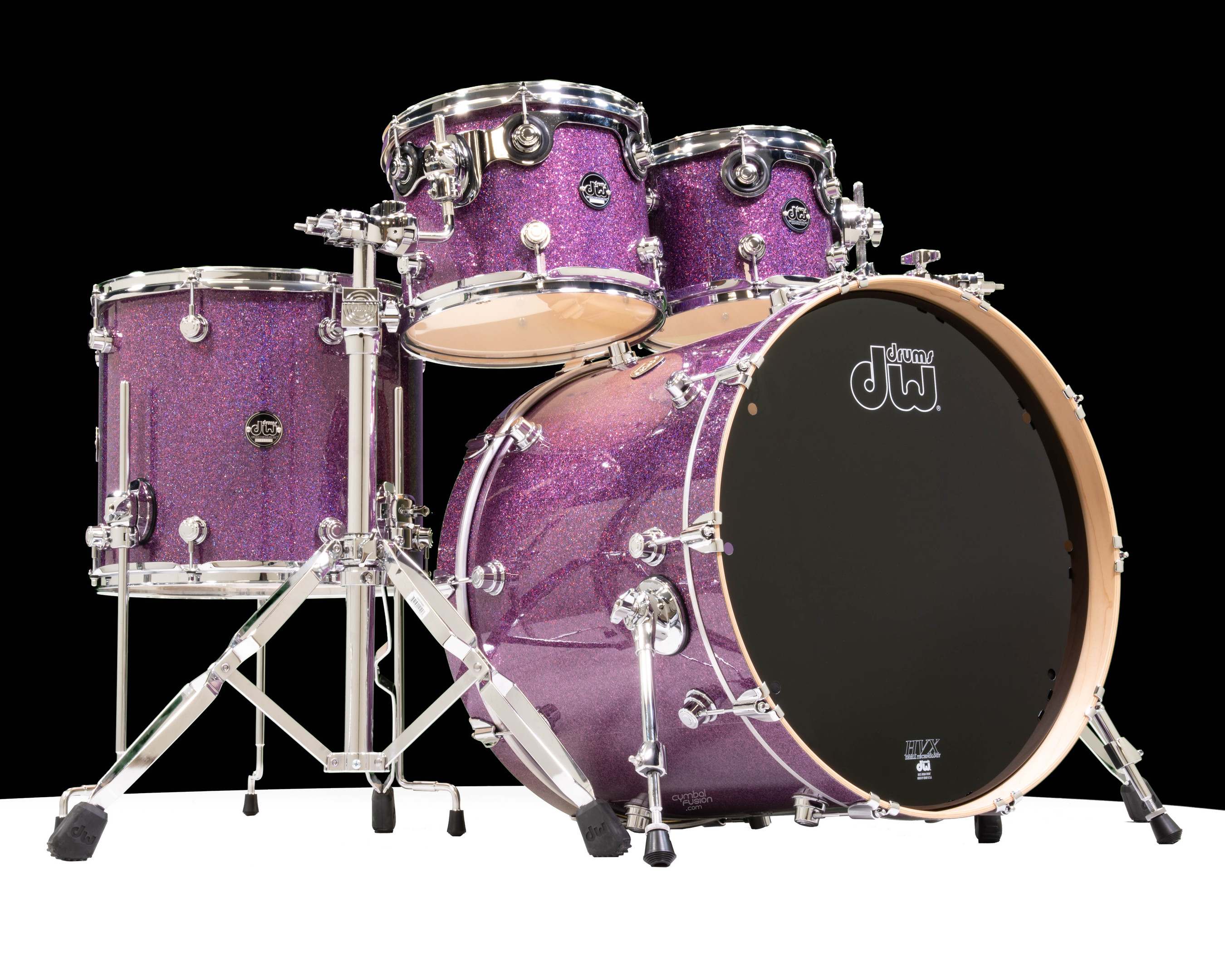 DW Performance 4pc - Purple Drift (10/12/16/22) | CymbalFusion.com