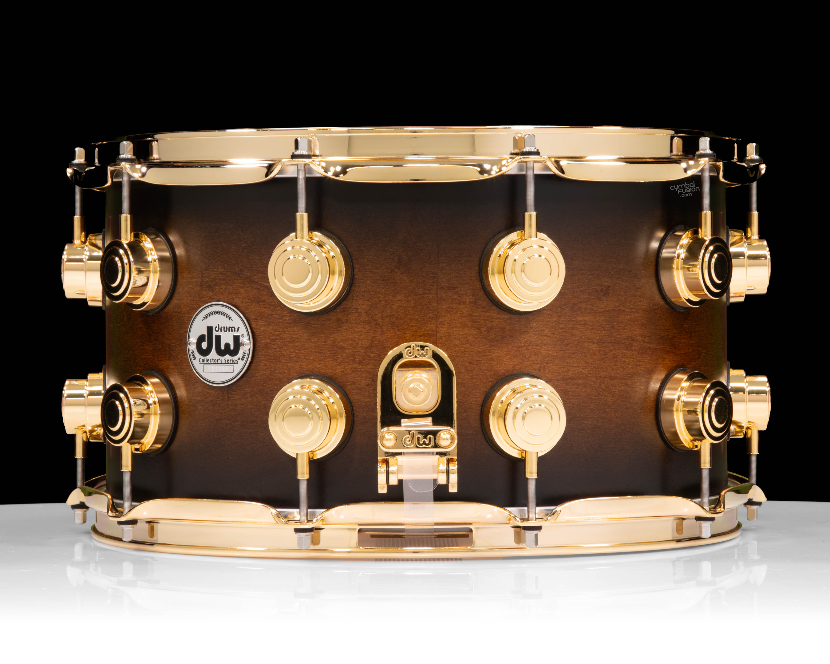 DYNAMIC CHORD10周年記念 SS Collection DW Collector's Maple SSC Maple 8x14 Snare Drum - Honey to Ebony SS