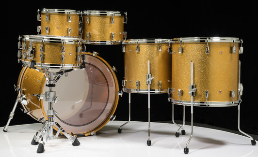 Yamaha Absolute Hybrid Maple 6pc Gold Champagne Sparkle