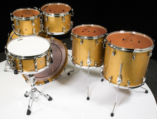 Yamaha Absolute Hybrid Maple 6pc Gold Champagne Sparkle