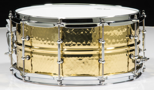 Ludwig Hammered Brass 6.5x14 Snare Drum w/Tube Lugs