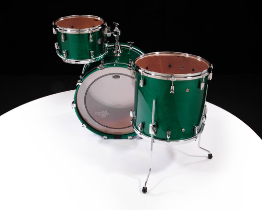 Yamaha Absolute Hybrid Maple 3pc Jade Green Sparkle