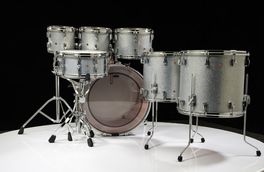 Yamaha Absolute Hybrid Maple 7pc 8/10/12/14/16/22/14SD Silver Sparkle