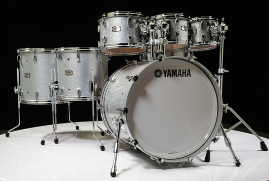 Yamaha Absolute Hybrid Maple 7pc 8/10/12/14/16/22/14SD Silver Sparkle