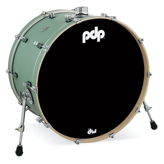 PDP Concept Maple 14X24 Bass Drum - Satin Seafoam
