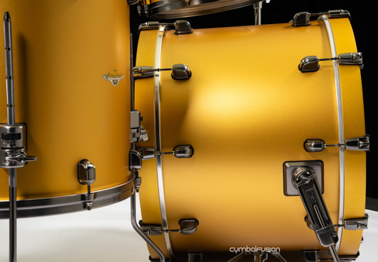 Tama Starclassic Maple 14x14 Floor Tom - Satin Aztec Gold Metallic
