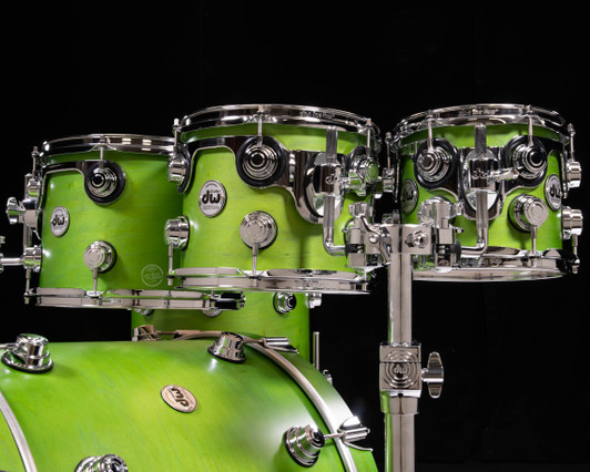 DW Collector's 6pc Maple Kit - Satin Oil Lime Green - 8/10/12/14/16/22