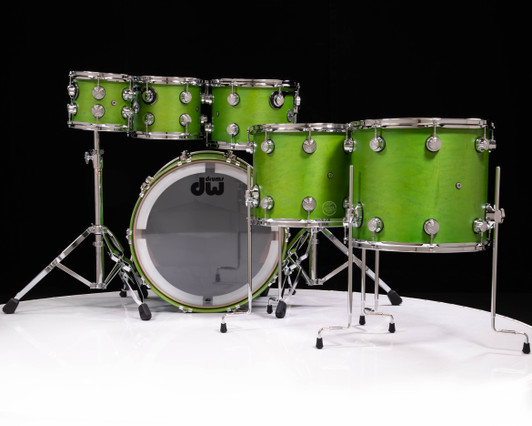 DW Collector's 6pc Maple Kit - Satin Oil Lime Green - 8/10/12/14/16/22