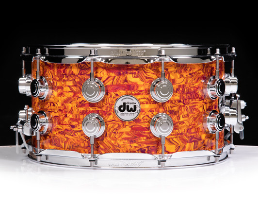 DW Collector Series 7x14" SSC Maple Snare Drum - Amber Swirl