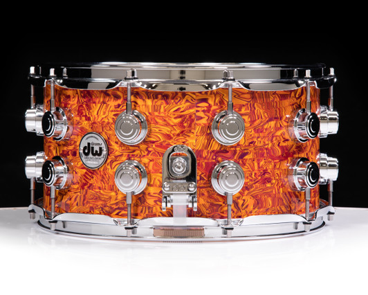 DW Collector Series 7x14" SSC Maple Snare Drum - Amber Swirl