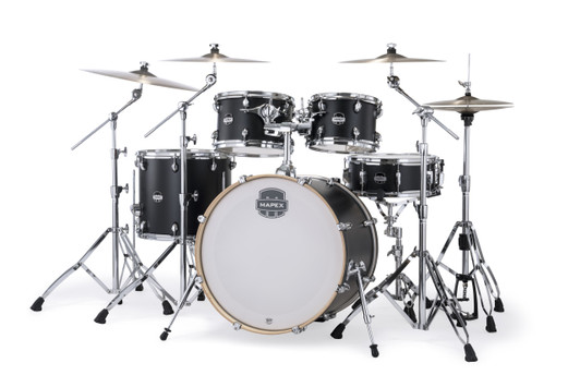 Mapex Mars Maple 5pc Rock Shell Pack - Matte Black